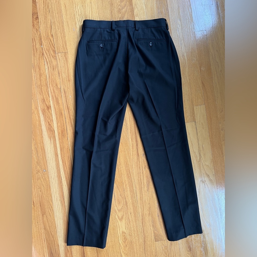 Black Suit Pants dress Pants by Nordstrom modern Fit men's 32W 32L - Picture 4 of 10